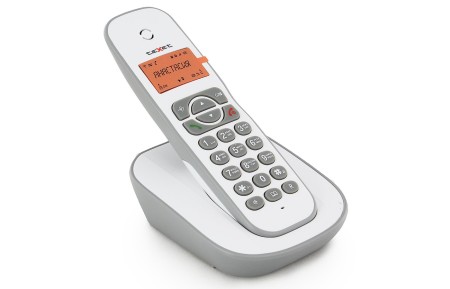 телефон texet tx-d4505a dect бело-серый