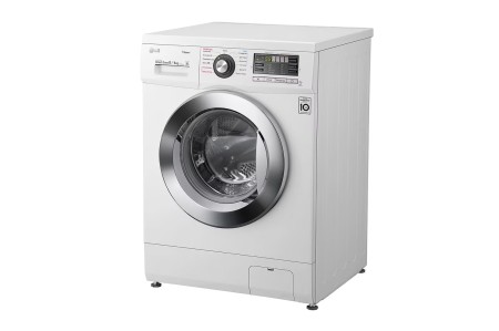 стиральная машина lg f1496ads3 steam, с сушкой, белый-