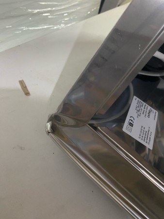 вытяжка akpo rondo turbo 50 мат. нерж., нет упаковки, вмятина на корпусе и фильтре