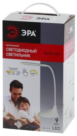 светильник эра nled-452-9w-w 