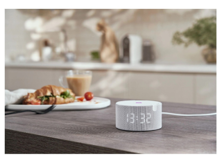 умная колонка yandex станция мини плюс c часами серый