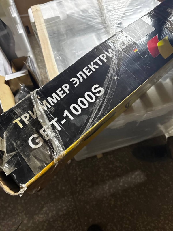 Триммер Huter GET-1000S, пореждена упаковка , царапины корпуса