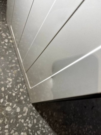 газовая плита gefest 5100 02 0186 кремовый, нет переключателей, царапины, вмятины, содрана краска