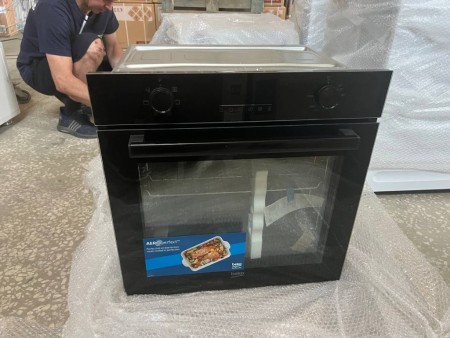 духовой шкаф beko bbie17300b, замятие в верхней части корпуса, нет упаковки
