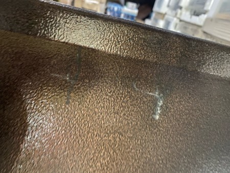 вытяжка akpo wk-5 elegant turbo 50 медь нет упаковки, вмятина на корпусе