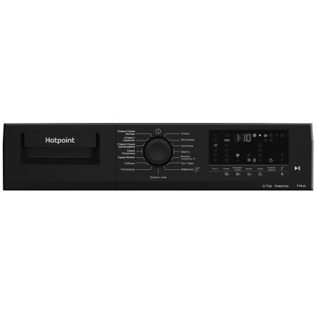 стиральная машина hotpoint-ariston wds 7448 c7s vbw inverter, steam, с сушкой
