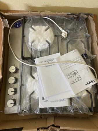 варочная панель hansa bhgi 611391, царапины, нет упаковки, вмятины