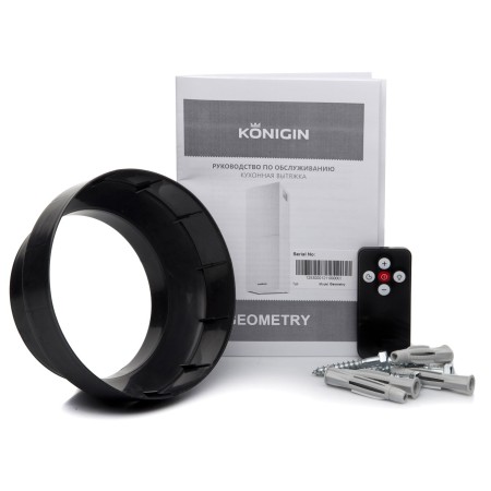 вытяжка konigin geometry black/black glass