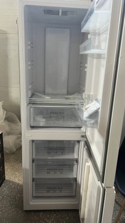 холодильник nordfrost rfc 350 nfw белый-,замятия по бокам