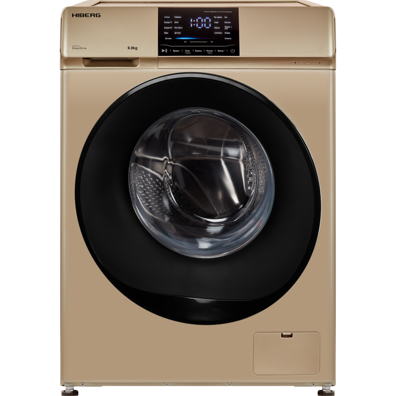 Стиральная машина Hiberg i-DDQ6-612 G Inverter, золото