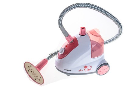 отпариватель centek ct-2371 белый/розовый