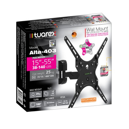 кронштейн tuarex alta-403 черный 15-55"