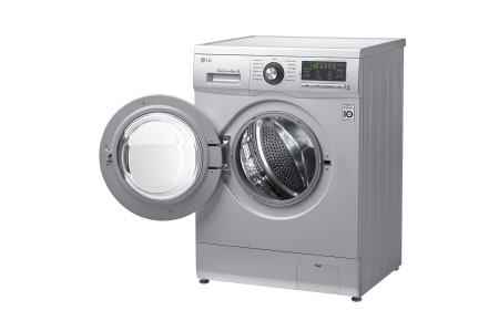 стиральная машина lg f1296td4 люк хром., серебро