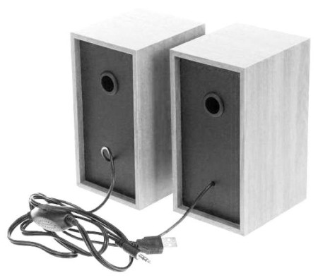 акустическая система 2.0 perfeo cabinet pf-a4389 белый дуб