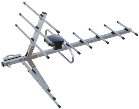 телевиз. антенна рэмо bas-1158-turbo орбита-12 наружная с усилителем