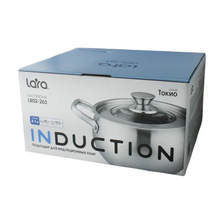 кастрюля lara lr02-263 4,1л токио