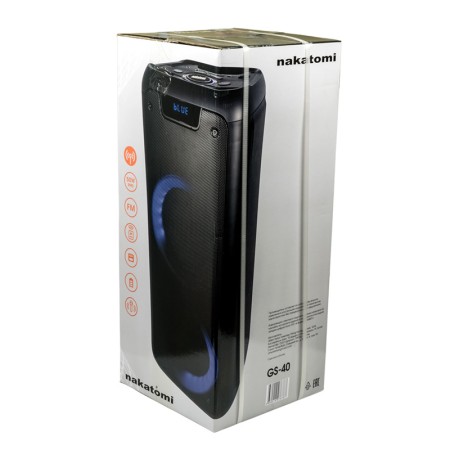 портативная акустическая система nakatomi gs-40 черный