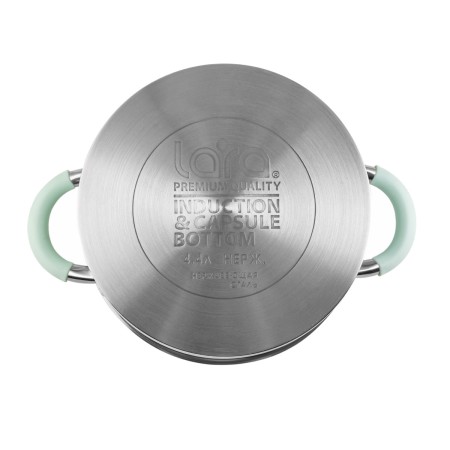 кастрюля lara lr02-543 4.4л mint