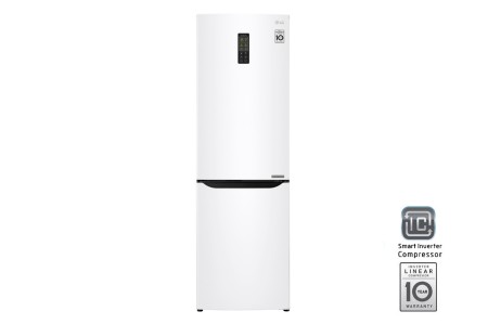 холодильник lg ga-b379 squl белый, дисплей (173,7)