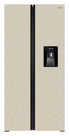 холодильник nordfrost rfs 484d nfym inverter бежевый