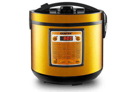 мультиварка centek ct-1495 черный/золото