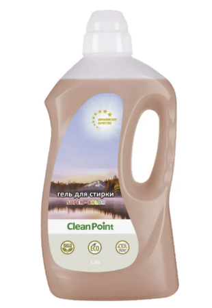 гель-концентрат для стирки цветного белья clean point cp-063 (1500 мл)