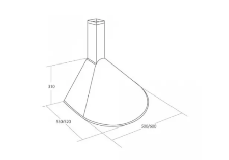 вытяжка akpo rondo turbo 60 белый