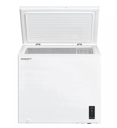 морозильник kraft bd (w) 210 bl с led дисплеем inverter (до -15 с)