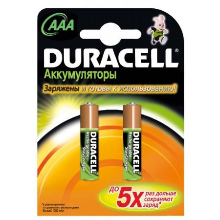 элемент питания duracell hr03-2bl 800mah/850ma предзаряженные (1 шт)