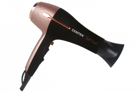 фен centek ct-2242 розовое золото/черный