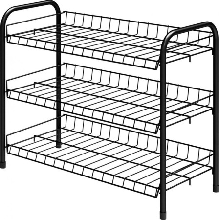 этажерка ника эт5 матовый черный (660х280х520)