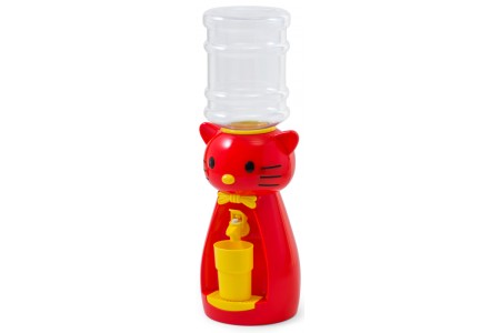 кулер для воды vatten kids kitty красный (со стаканчиком)