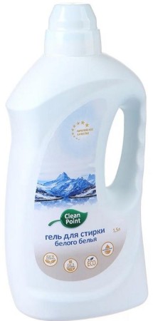 гель-концентрат для стирки белого белья clean point cp-062 (1500 мл)