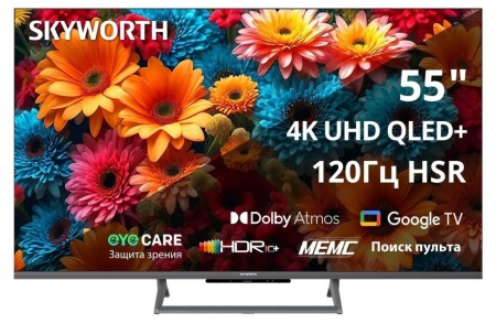 телевизор led skyworth 55q67h smart tv 4k-