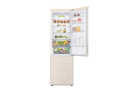 холодильник lg gc-b509 aemw бежевый, дисплей (203,0)-