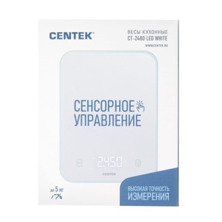 весы кухонные centek ct-2480 white