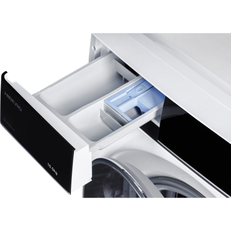 стиральная машина hiberg i-ddq11-1014 w steam, inverter, белый