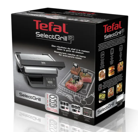 гриль tefal gc740b30 select grill