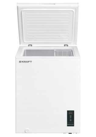 морозильник kraft bd (w) 100 bl с led дисплеем inverter (до -15 с)