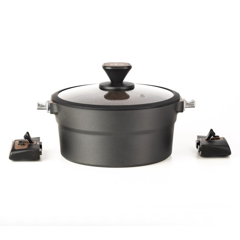 Кастрюля Lara LR02-301 4,5л Choco