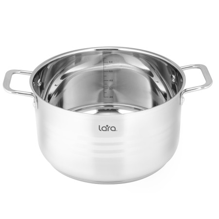 кастрюля lara lr02-051 5,2л