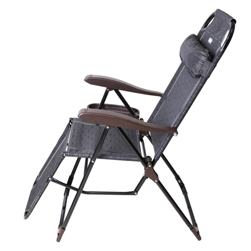 Кресло-шезлонг складное Ника КШ3 венге