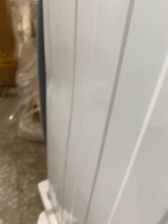 стиральная машина lg f4v5vs0w ai dd, steam, белый-, вмятина с боку