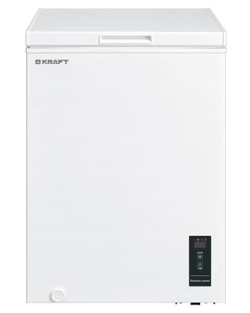 морозильник kraft bd (w) 100 bl с led дисплеем inverter (до -15 с)
