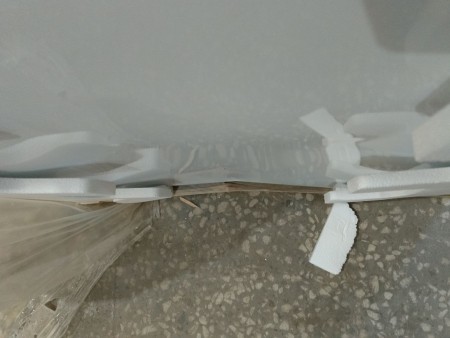 электро плита hansa fccw 58212 integra, вмятина в боковой части корпуса