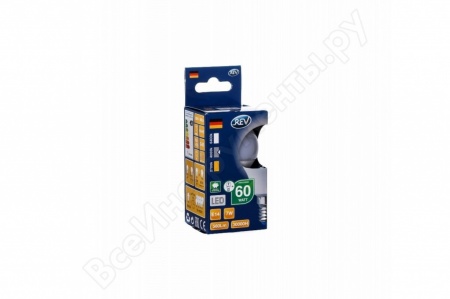 светодиодная лампа rev g45 e14 7w,4000k,холодный свет
