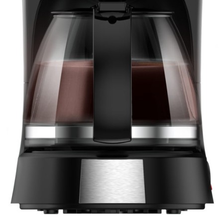 кофеварка centek ct-1148 (черный/сталь)