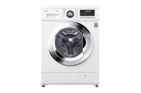 стиральная машина lg f1496ads3 steam, с сушкой, белый-
