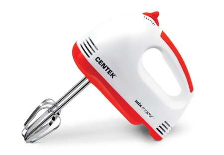 миксер centek ct-1111 белый/красный