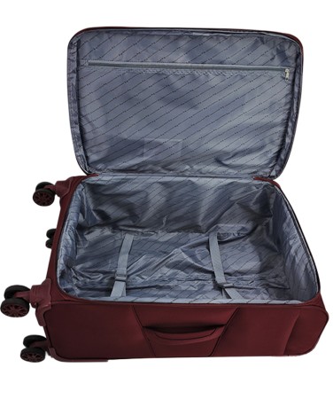 чемодан и бьюти-кейс "borgo-antico", ba-6083-01, 63л (m) бордовый